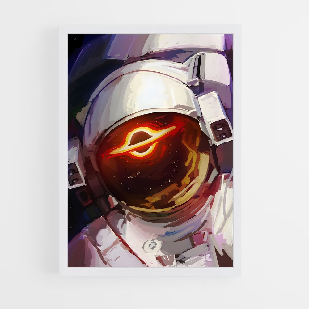 Poster L'Œil Rouge de l'Espace – affiche Art spatial (vue 3)